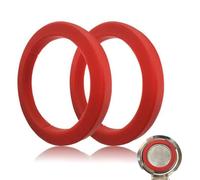 NHQZ Set Di 2 O-Ring Migliorati Per E61 Filtri Porta Della Macchina Espresso - Silicone Di Alta Qualità - Giunto Per Caffè - Ø 73 X 57 X 8 Mm,Guarnizione Macchina Caffè Per Frog (Rosso, B)