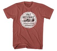 NHRA - 62 Cittadini - American Classici - Solido Rosso Adulto T-Shirt