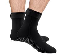 NHTJTHE Calzini in Neoprene Impermeabili con Spessore Elastico per Proteggere i Piedi, Calzini da Nuoto, da Beach Volley, da Immersioni Subacquee, da Spiaggia Uomo, Colore B, Taglia 44-45, 2 Paia