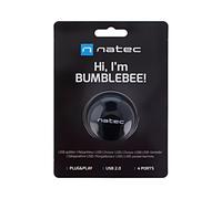 NHU-1330 Hub USB A-Femmina x4, USB A-Spina USB 2.0 PnP Nero NATEC
