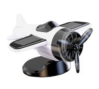 Nhujevkom Aeroplano per Cruscotto Auto | Decorazioni da Cruscotto ad Energia Solare,Modello Sbandante Girevole Decorazione Auto per Bambini Adulti Appassionati