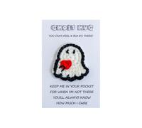 Nhujevkom Allegro Crochet - Halloween Fantasma Positivo con Cartoncino - Ornamenti in Lana e Giocattolo Ispirazionale per Studenti Ragazze Insegnanti Colleghi e Donne
