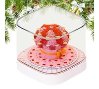 Nhujevkom Calendario 3D da Scrivania 2026 | Calendario da Tavolo con Blocchetto Note Strappa Fogli a Rosa | Accessorio Scrivania Scultura di Carta per Decorazione Casa Libreria,Capodanno Compleanno