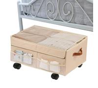 Nhujevkom Cassetta di Archiviazione con Ruote | Mobile per Portabagagli | Scatola Organizzatrice Impermeabile Con Ruote Multiuso Per Auto, Dormitorio, Ufficio, Università, Campeggio, Viaggi, Camera Da