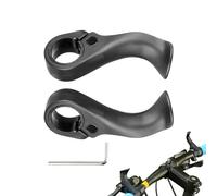 Nhujevkom Estensione Manubrio Bici - Estensione Barra Bici - Adattatore Impugnatura Ergonomico Regolabile per Donna Giovane Uomo Escursioni Pendolari Città Strada Montagna - Corsa Urbana Montagna