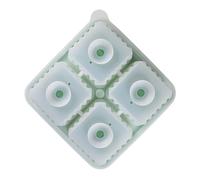 Nhujevkom Stampo per Ghiaccio per Whisky | 4 Stampo In Silicone Per Vaschette Ghiaccio - Forma per Cubetti Grandi Semplice Da Rimuovere per Feste Home Bar Matrimoni Cucina Bevute Whiskey