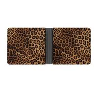 NHYDSPQ Portafogli, Cool Cheetah Leopard Print Mens Portafogli, portafoglio sottile da uomo, alla moda portafogli bifold da uomo con più slot per schede, stile, taglia unica, moderno