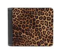 NHYDSPQ Portafogli, Cool Cheetah Leopard Print Mens Portafogli, portafoglio sottile da uomo, alla moda portafogli bifold da uomo con più slot per schede, stile, taglia unica, moderno