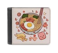 NHYDSPQ Portafogli, Delizioso Sweet Ramen Print Mens Portafogli, portafoglio sottile da uomo, alla moda portafogli bifold con più slot per schede, stile, taglia unica, moderno