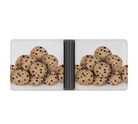 NHYDSPQ Portafogli, portafogli da uomo con stampa di biscotti con gocce di cioccolato, portafoglio sottile da uomo, alla moda portafogli bifold con più slot per schede, stile, taglia unica, moderno