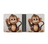 NHYDSPQ Portafogli, portafogli da uomo con stampa scimmia, portafoglio sottile da uomo, alla moda, con scomparti multipli per carte, stile, taglia unica, moderno