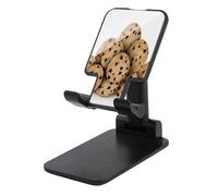 NHYDSPQ Supporto per telefono pieghevole, con stampa di biscotti con gocce di cioccolato, supporto per telefono da tavolo regolabile e pieghevole per tutti gli smartphone