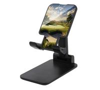 NHYDSPQ Supporto per telefono pieghevole, supporto per telefono cellulare con stampa campo da golf, supporto per telefono da tavolo pieghevole regolabile per tutti gli smartphone