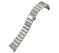 NHYHEHMR 20mm 16mm 19mm Stainless Steel Watchband Replacement for Omega De Ville Prestige Orbis Edition Watch Strap Metal Glossy Bracelet (Color : Rose Gold, Size : 19mm)