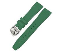 NHYHEHMR 22mm Soft Fluororubber FKM Watchbands For IWC Big Pilot Portofino TOP GUN Natural Rubber 21mm 20mm Watch Strap