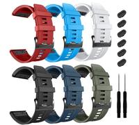NHYHEHMR 26mm Watch Band,For Fenix 7X Pro Epix Pro 51mm Fenix 6X Watch Strap Fenix 5X Plus Silicone Wristband Fenix 6X Pro Descent Mk2i MK3i 51mm Smartwatch WristBand