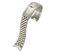 NHYHEHMR 316L Stainless Steel 20mm Watch Strap for 36mm Datejust 116233 116234 Silver Golden Solid Metal Watchband (Color : Silver Gold, Size : 20mm for RLX)