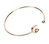 NHYHEHMR Accessori per ragazze Bracciale per la luna a stella regolabile elegante per donne durevoli braccialetti da polso in acciaio occasionali