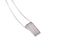 NHYHEHMR Accessories Vintage S925 Necklace for Women Hollow Out Chinese Characters Xi Handmade Classical Jewelry Women's Pendant Necklaces Charm Gift National Old Craft