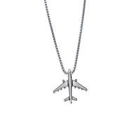 NHYHEHMR Aereo hip Hop Air Model Model Metal Necklace for Women Men Punk Cool Simple Creative Sky Tools Collana Giochi di gioielli