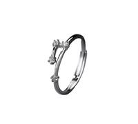 NHYHEHMR Anelli per donne, anelli per donne, dodici segni zodiacali con costellazione ad anello zircone anelli aperti y snelli di dito nocche ad anello di moda accessori di moda