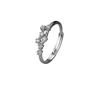 NHYHEHMR Anelli per donne, anelli per donne, dodici segni zodiacali con costellazione ad anello zircone anelli aperti y snelli di dito nocche ad anello di moda accessori di moda