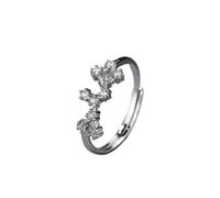 NHYHEHMR Anelli per donne, anelli per donne, dodici segni zodiacali con costellazione ad anello zircone anelli aperti y snelli di dito nocche ad anello di moda accessori di moda