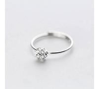 NHYHEHMR Anello S925, anello di diamanti di moda per donne, anello singolo per donnebague in S925, apertura regolabile