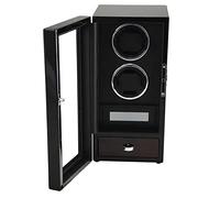 NHYHEHMR Automatic Watch Winder For 2 4 6 12 Luxury Automatic Winding Box Touch Japan Silent Motor Wood Piano Finish With LCD Display Elegant Show Case (Size : 2+0)