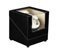NHYHEHMR Automatic Watch Winder for 2 Watches with Display Box Storage Case Quiet Motor 5 Rotation Modes AC Adaptor & Battery Operated (B)