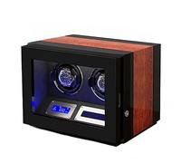 NHYHEHMR Automatic Watch Winder With 2 3 4 6 9 Quiet Running Motor Watch Winding Display Box Flexible Watch Pillows Luxury Fiber Leather Storage Case (Color : A, Size : 9+0)