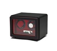 NHYHEHMR Automatic Watches Box, LCD Watch Winder MDF Wear-Resistant Leather Intelligent Mechanical Watches Rotation Storage Case- Handmade,B