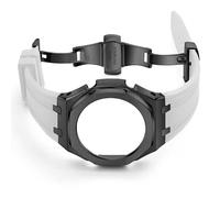 NHYHEHMR Banda di orologi in gomma di terza generazione e custodia per orologi GA 2100 cinghia Solid upgrade 3nd GA-2100 Banda modificata