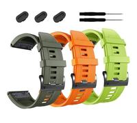 NHYHEHMR Banda di orologio da 26 mm , per Fenix 7x Pro Epix Pro 51mm Fenix 6x Watch Strap Fenix 5x Plus Silicone Wristband Fenix 6x Pro Descent Mk2i Mk3i 51mm Smartwatch braccialetto