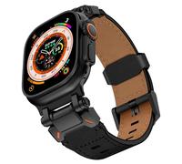 NHYHEHMR Cinghia di buccia italiana per Ultra 49mm 46mm 45mm 42 44mm Luxury Men Band per Iwatch SE 6 5 4 Serie 10 9 8 7 Ultra 2 Braccialette Bracciale