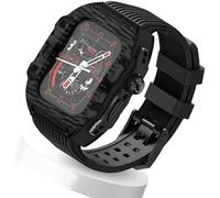 NHYHEHMR Cinghia di orologio in gomma fluoro ultra 49 mm+kit di modifica della fibra di carbonio in fibra di carbonio , per cinghia di copertura di sostituzione , per iwatch 8 7 6 5 4 SE 45mm 44 mm