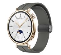 NHYHEHMR Cinturino con fibbia magnetica da 18 mm per orologio GT 4 41 mm Sostituzione da polso a cinghia silicone Sport GT4 Canda