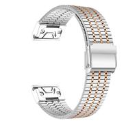 NHYHEHMR Cinturino in acciaio inossidabile in forma rapida per orologio fenix 6 7 pro 5 più 5s 6s 7s senza lacune 26mm 22mm 3hr 945 cinghia di orologio in metallo terminale curvo