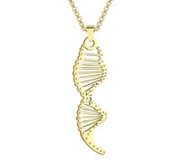 NHYHEHMR Collana di serotonina d'argento per donne e uomini, collane di molecole di dopamina collana di formula chimica, biochimica a pendente a pendente serotonina caffeina