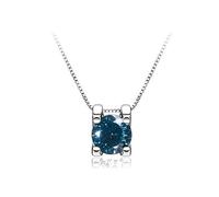 NHYHEHMR Collier avec pendentif en moissanite 1 ct - Couleur D - VVS1 - En argent sterling 925 - Pour femme - Avec certificat