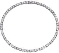 NHYHEHMR Collier de tennis en moissanite 56 carats - 90 carats - Pour homme et femme - Pierre principale de 1 ct - Couleur : VVS1 - En argent sterling - Avec certificat d'authenticité GRA
