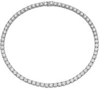 NHYHEHMR Collier tennis moissanite 56cttw-90cttw pour homme et femme, pierre principale 1 carat couleur D VVS1, collier tennis en argent sterling avec certificat d'authenticité GRA