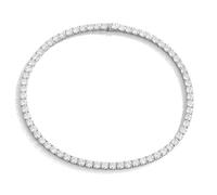 NHYHEHMR Collier tennis moissanite pour homme et femme - Pierre principale 1 carat - Couleur D VVS1 - Collier tennis en argent sterling 925 avec certificat GRA