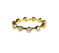 NHYHEHMR Creato Moissanite Gemstone Wedding Bands Personality Coppia Scherzo Rings Regalo per gioielli