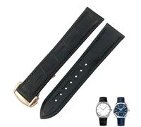 NHYHEHMR Crocodile Leather Watch Band Fit per Omega de Ville Costation 18mm 19mm 20mm 21mm 22mm Cinturino della pelle ALligatore reale
