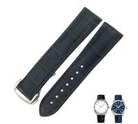 NHYHEHMR Crocodile Leather Watch Band Fit per Omega de Ville Costation 18mm 19mm 20mm 21mm 22mm Cinturino della pelle ALligatore reale