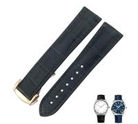 NHYHEHMR Crocodile Leather Watch Band Fit per Omega de Ville Costation 18mm 19mm 20mm 21mm 22mm Cinturino della pelle ALligatore reale