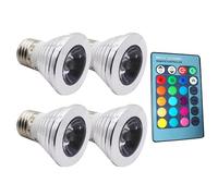 NHYHEHMR Desk Lamps E27 3W Smart LED Bulb Multicol Dimmable Table Lamp Ceiling Garage Bedroom (12pcs)