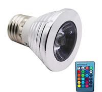 NHYHEHMR Desk Lamps E27 3W Smart LED Bulb Multicol Dimmable Table Lamp Ceiling Garage Bedroom (12pcs)