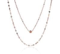 NHYHEHMR Disco semplice Disc Double strati Collana Women Fashion Wedding Party Gioielli Accessori per la ragazza